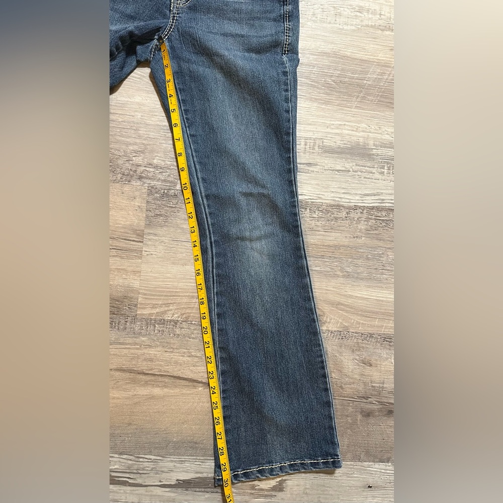 Y2K Nine West Vintage America Coll. Bootcut Jeans Size 4/27 Embroidered Pocket - Picture 9 of 11